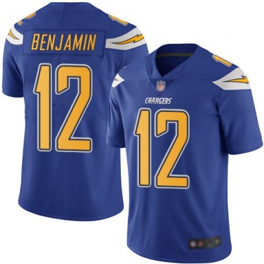 Los Angeles Chargers NFL Football Travis Benjamin Electric Blue Jersey Men Limited  12 Rush Vapor Untouchable